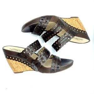 Umberto Raffini | Brown Leather Strappy Platforms
